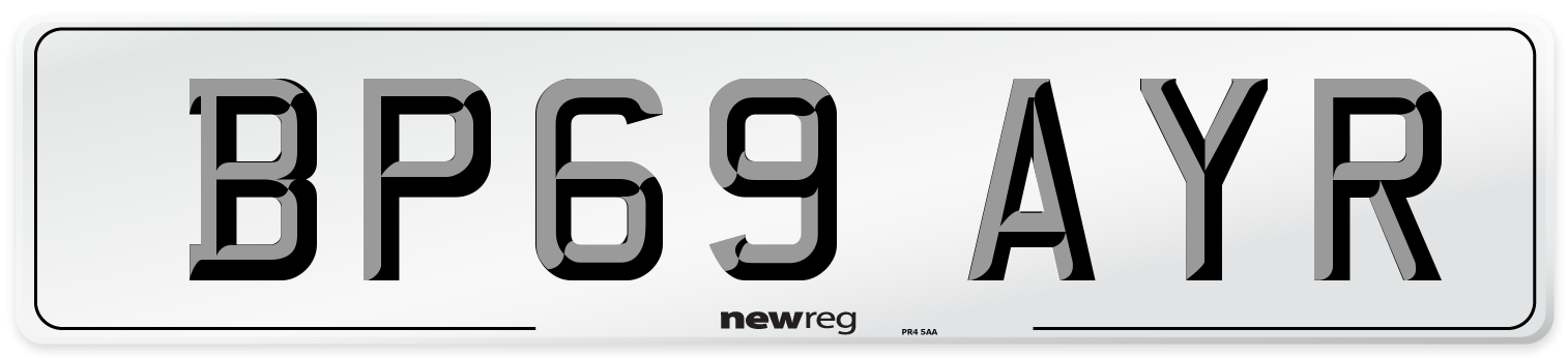 BP69 AYR Number Plate from New Reg